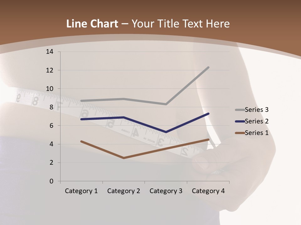 A Woman Measuring Her Waist With A Measuring Tape PowerPoint Template