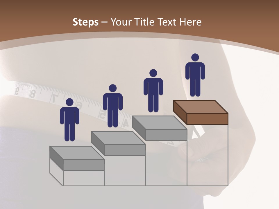 A Woman Measuring Her Waist With A Measuring Tape PowerPoint Template