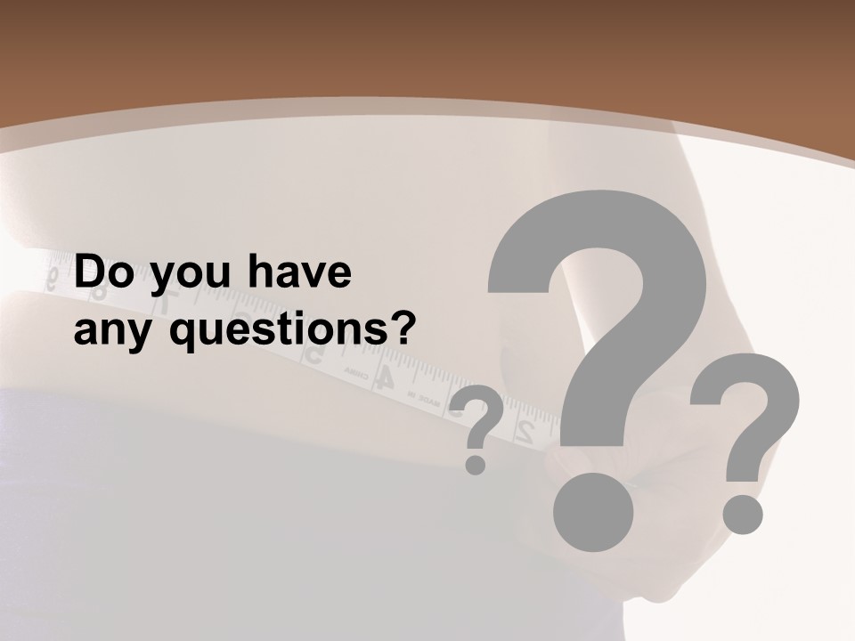 A Woman Measuring Her Waist With A Measuring Tape PowerPoint Template