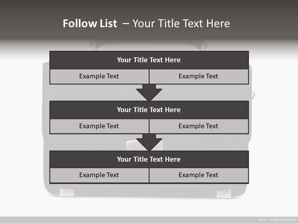 A Black Briefcase With A Silver Handle On A White Background PowerPoint Template
