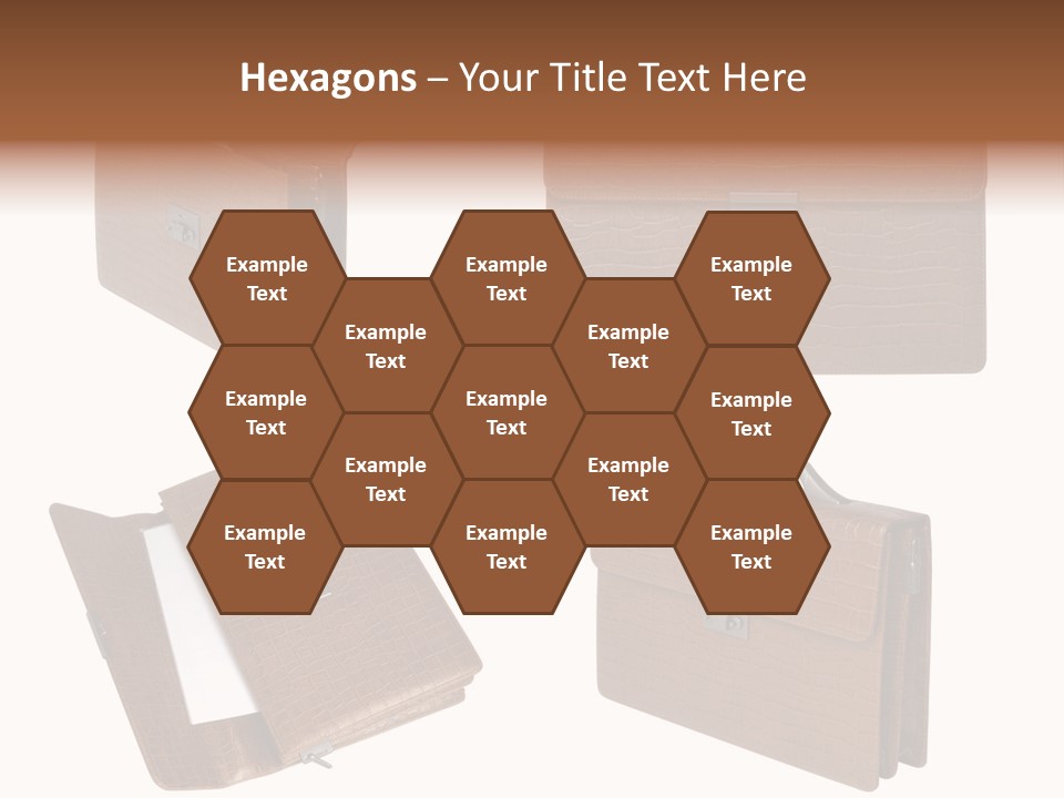 A Brown Briefcase With A Name Of Presentation PowerPoint Template