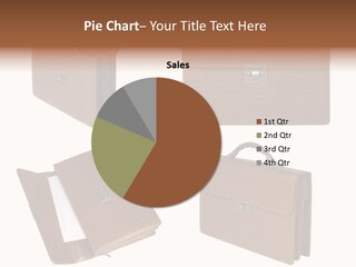 A Brown Briefcase With A Name Of Presentation PowerPoint Template