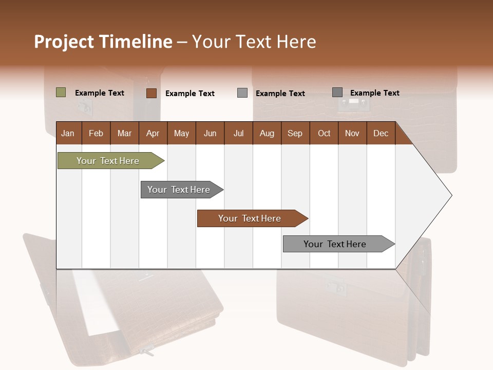 A Brown Briefcase With A Name Of Presentation PowerPoint Template