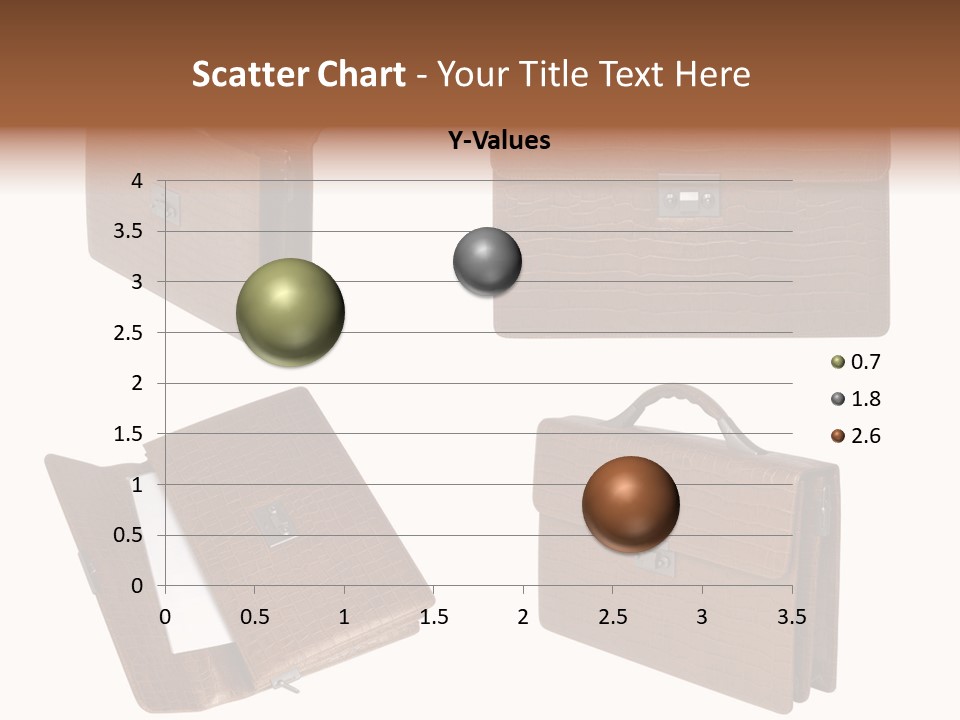 A Brown Briefcase With A Name Of Presentation PowerPoint Template
