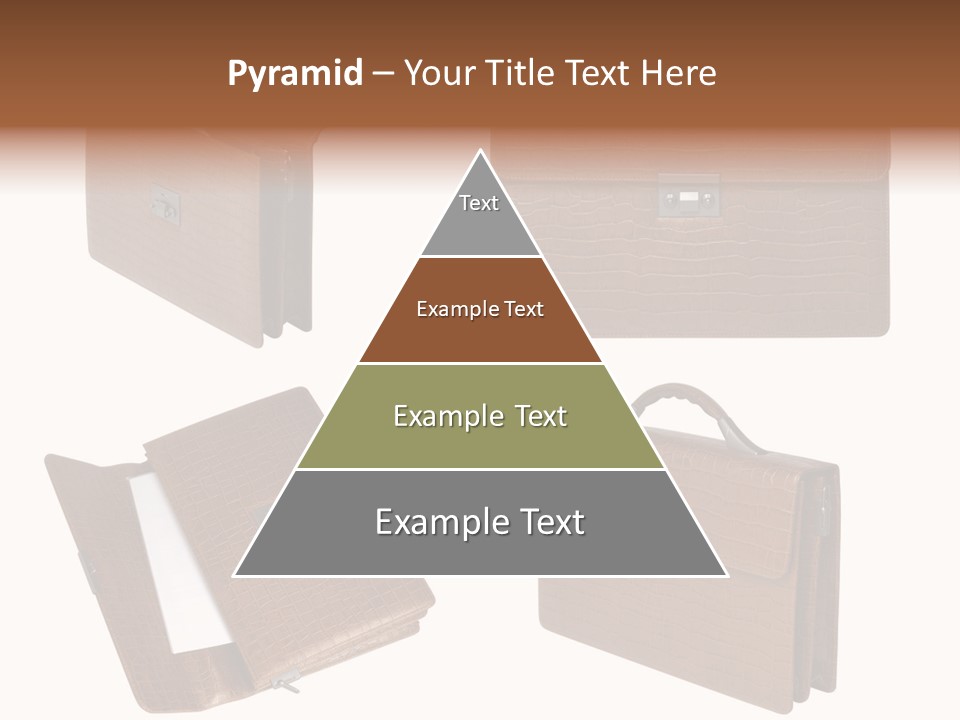 A Brown Briefcase With A Name Of Presentation PowerPoint Template