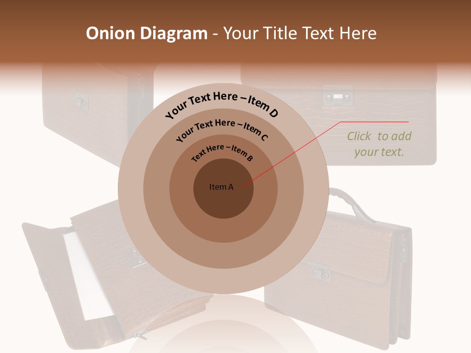A Brown Briefcase With A Name Of Presentation PowerPoint Template