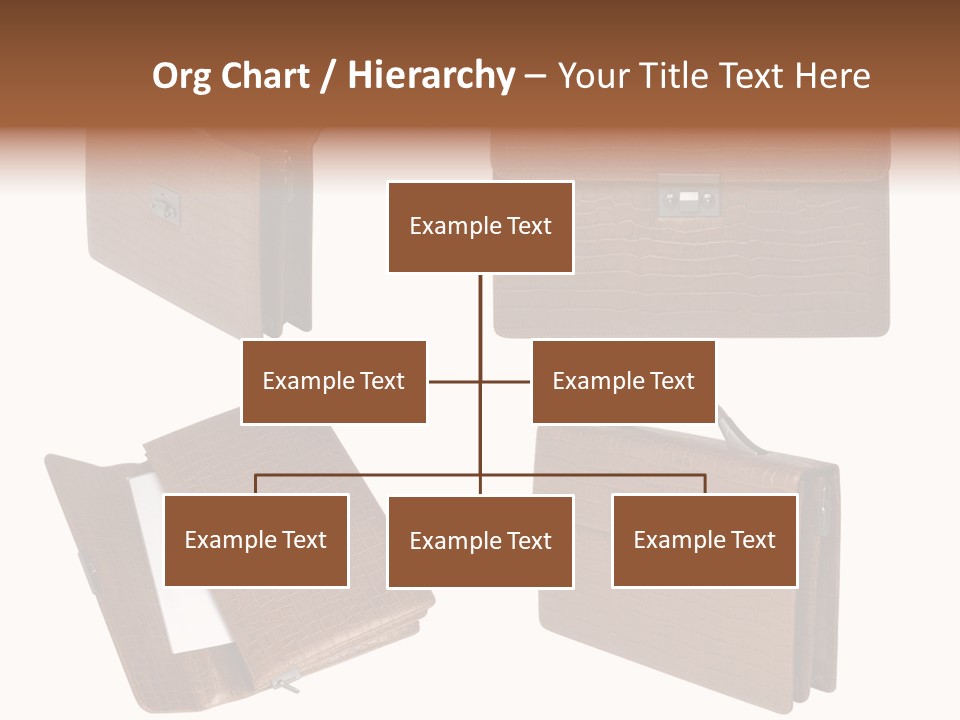 A Brown Briefcase With A Name Of Presentation PowerPoint Template