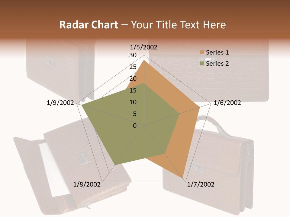 A Brown Briefcase With A Name Of Presentation PowerPoint Template
