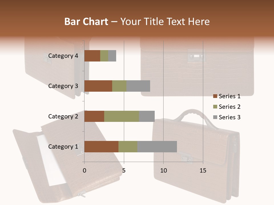 A Brown Briefcase With A Name Of Presentation PowerPoint Template