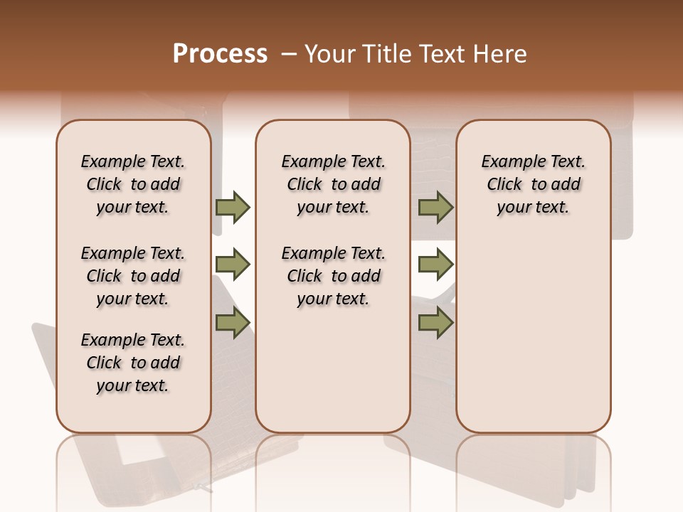 A Brown Briefcase With A Name Of Presentation PowerPoint Template