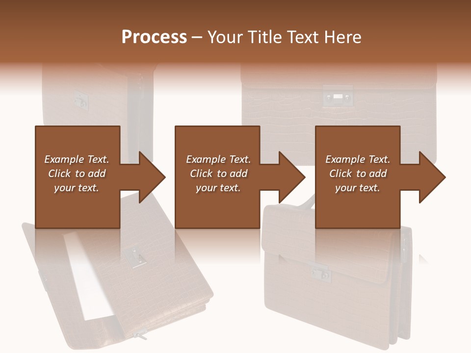 A Brown Briefcase With A Name Of Presentation PowerPoint Template