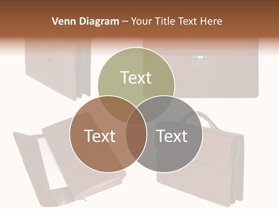 A Brown Briefcase With A Name Of Presentation PowerPoint Template
