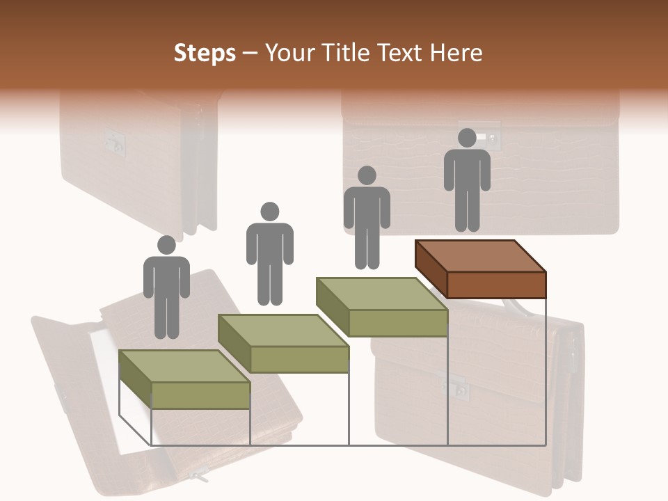 A Brown Briefcase With A Name Of Presentation PowerPoint Template