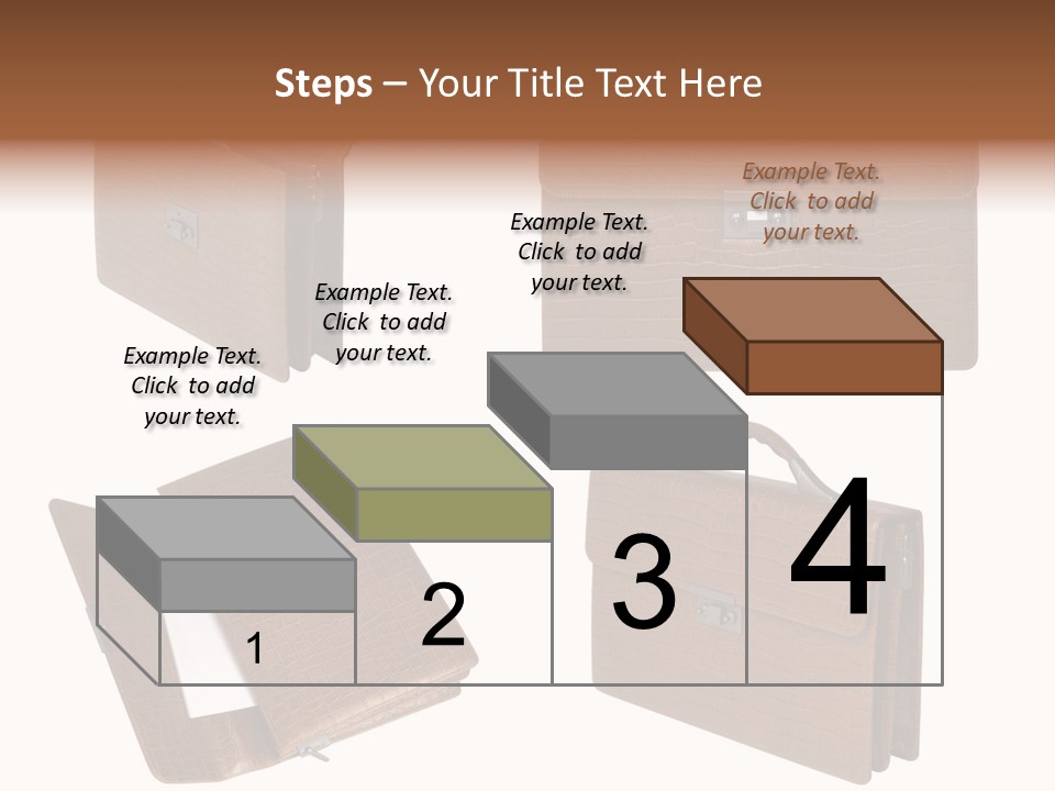 A Brown Briefcase With A Name Of Presentation PowerPoint Template