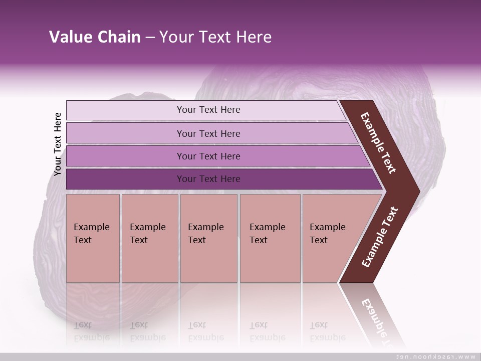 Two Purple Cabbages With A White Background PowerPoint Template