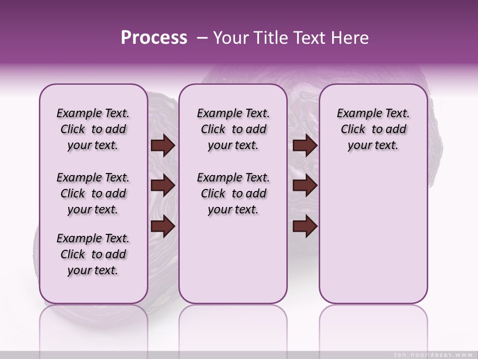 Two Purple Cabbages With A White Background PowerPoint Template