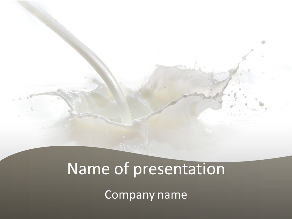 Fresh Splash Shake PowerPoint Template