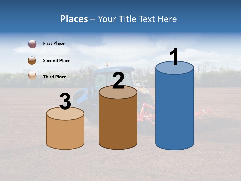 Plow Farmer Vehicle PowerPoint Template