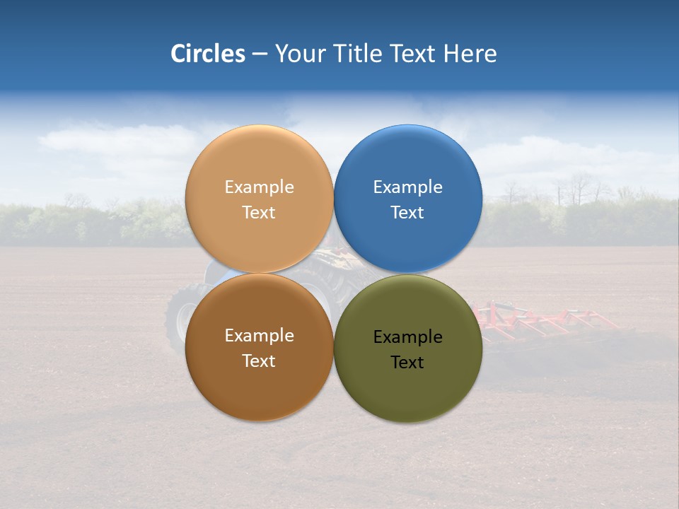 Plow Farmer Vehicle PowerPoint Template