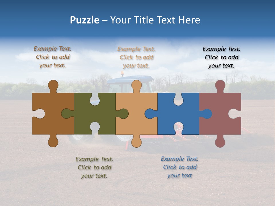 Plow Farmer Vehicle PowerPoint Template