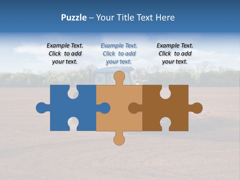 Plow Farmer Vehicle PowerPoint Template