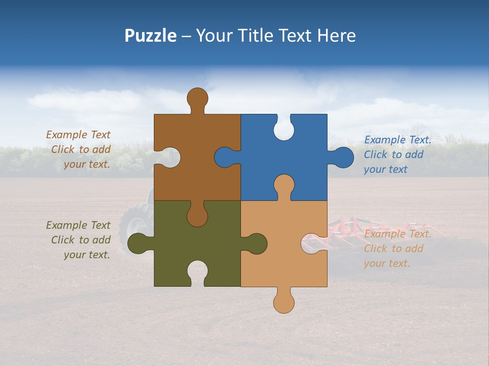 Plow Farmer Vehicle PowerPoint Template