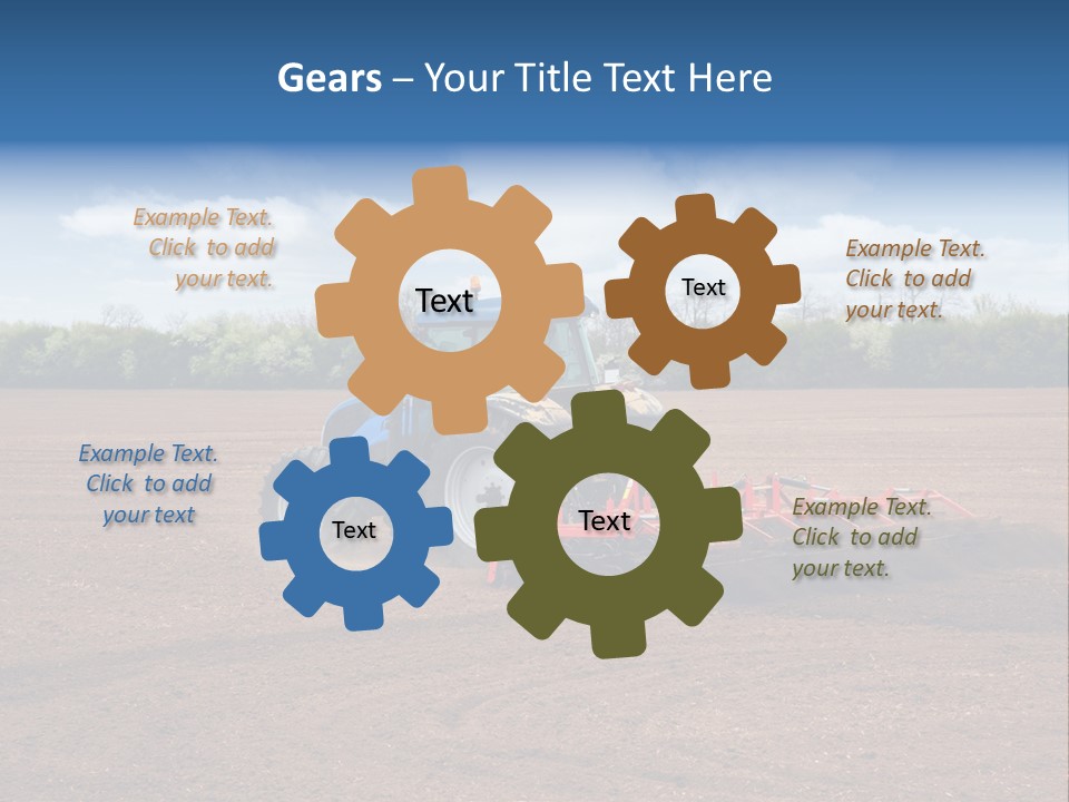 Plow Farmer Vehicle PowerPoint Template