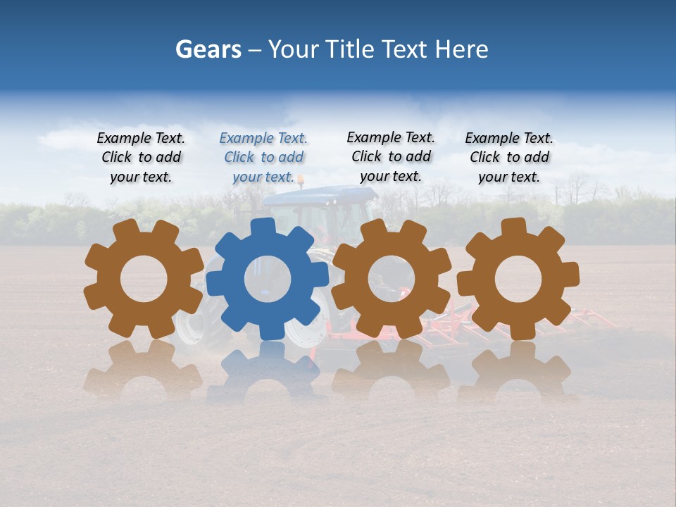 Plow Farmer Vehicle PowerPoint Template