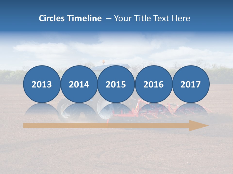 Plow Farmer Vehicle PowerPoint Template