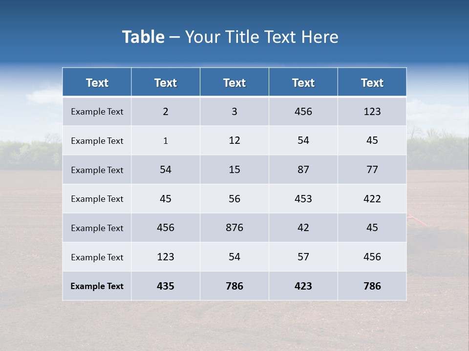 Plow Farmer Vehicle PowerPoint Template
