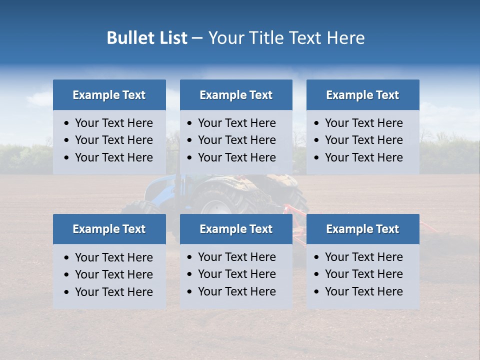 Plow Farmer Vehicle PowerPoint Template