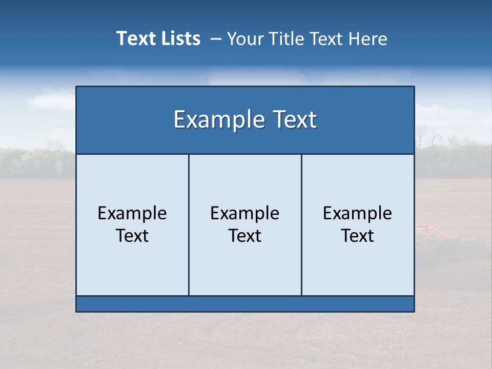 Plow Farmer Vehicle PowerPoint Template