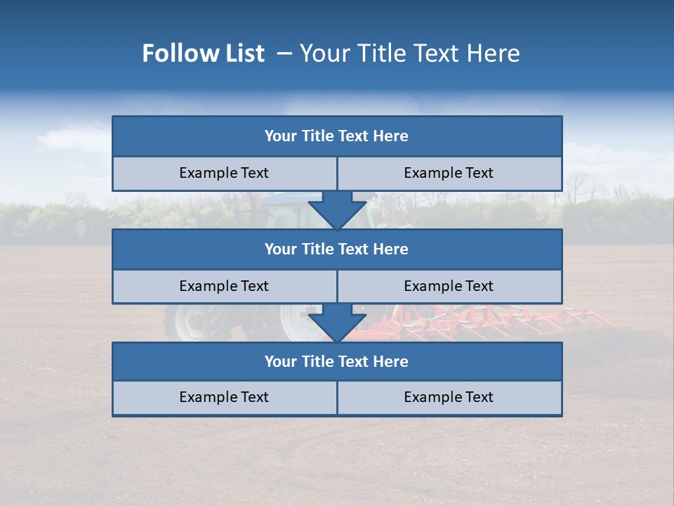 Plow Farmer Vehicle PowerPoint Template