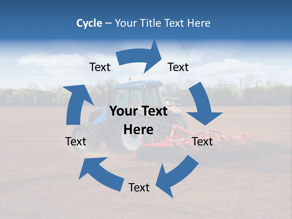 Plow Farmer Vehicle PowerPoint Template