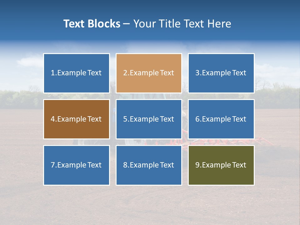 Plow Farmer Vehicle PowerPoint Template