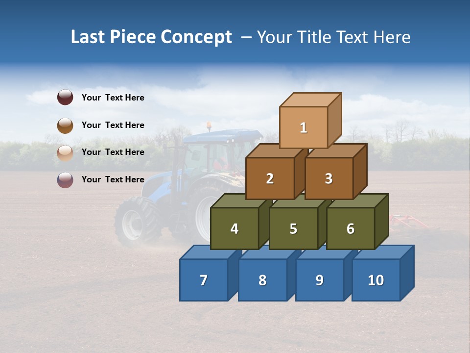 Plow Farmer Vehicle PowerPoint Template