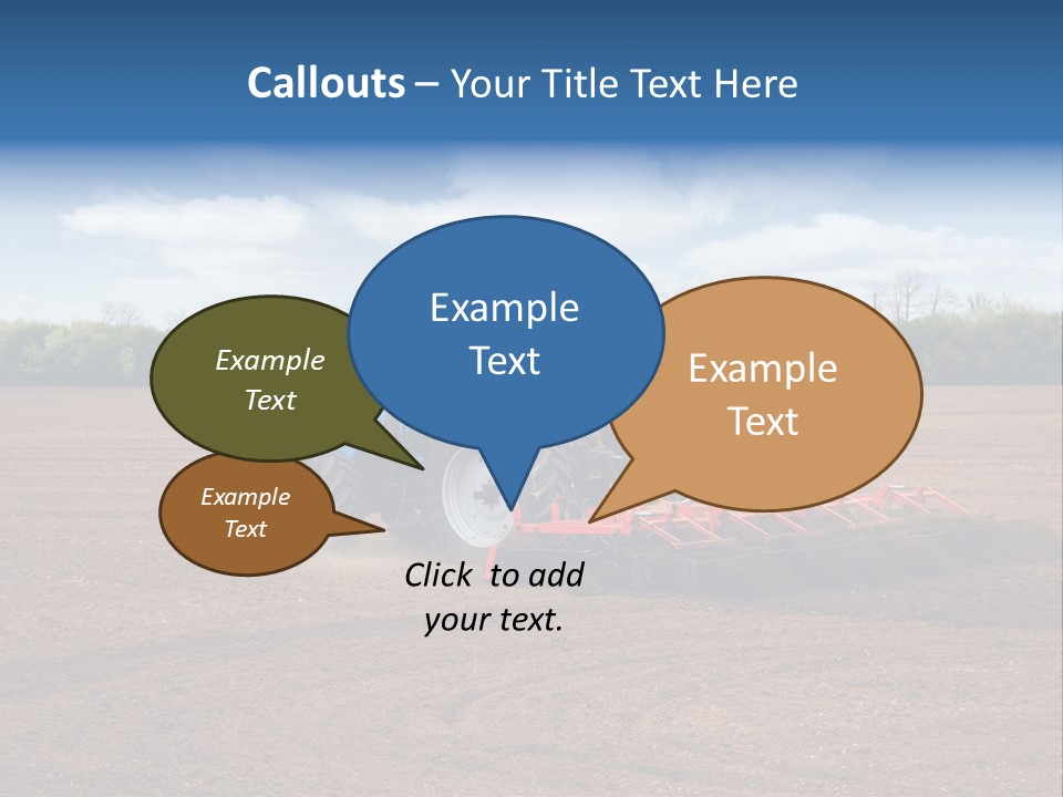 Plow Farmer Vehicle PowerPoint Template