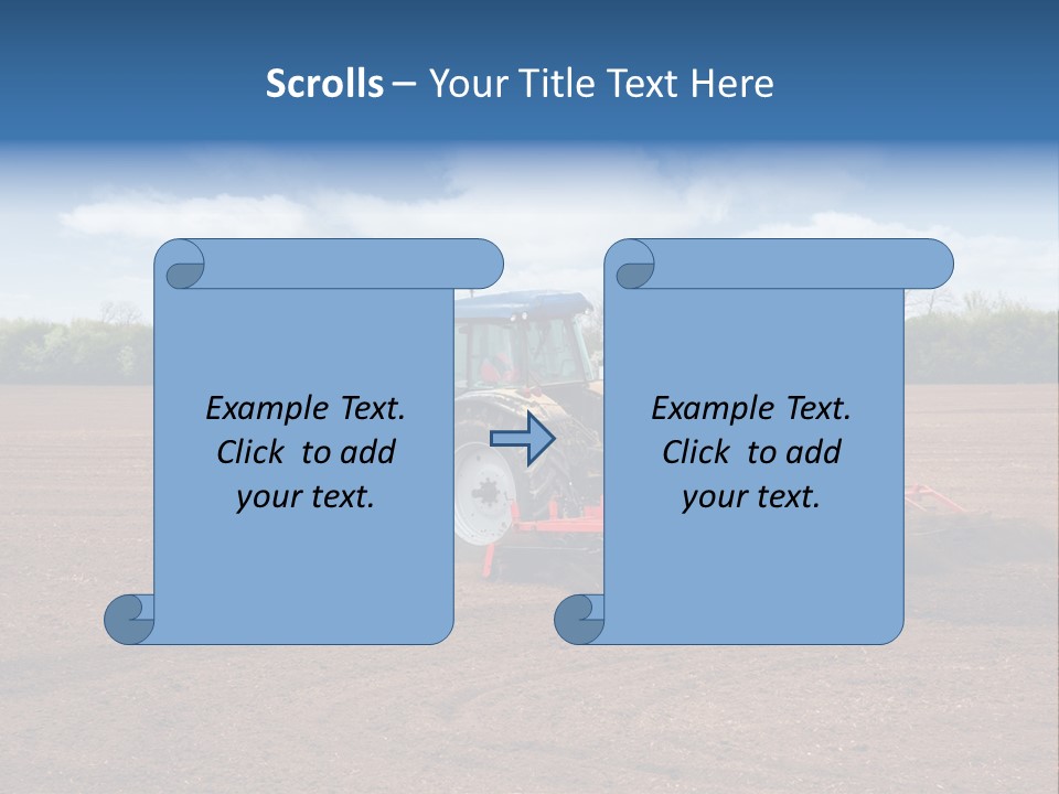 Plow Farmer Vehicle PowerPoint Template