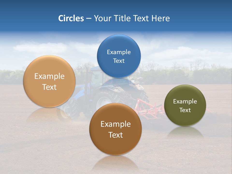 Plow Farmer Vehicle PowerPoint Template