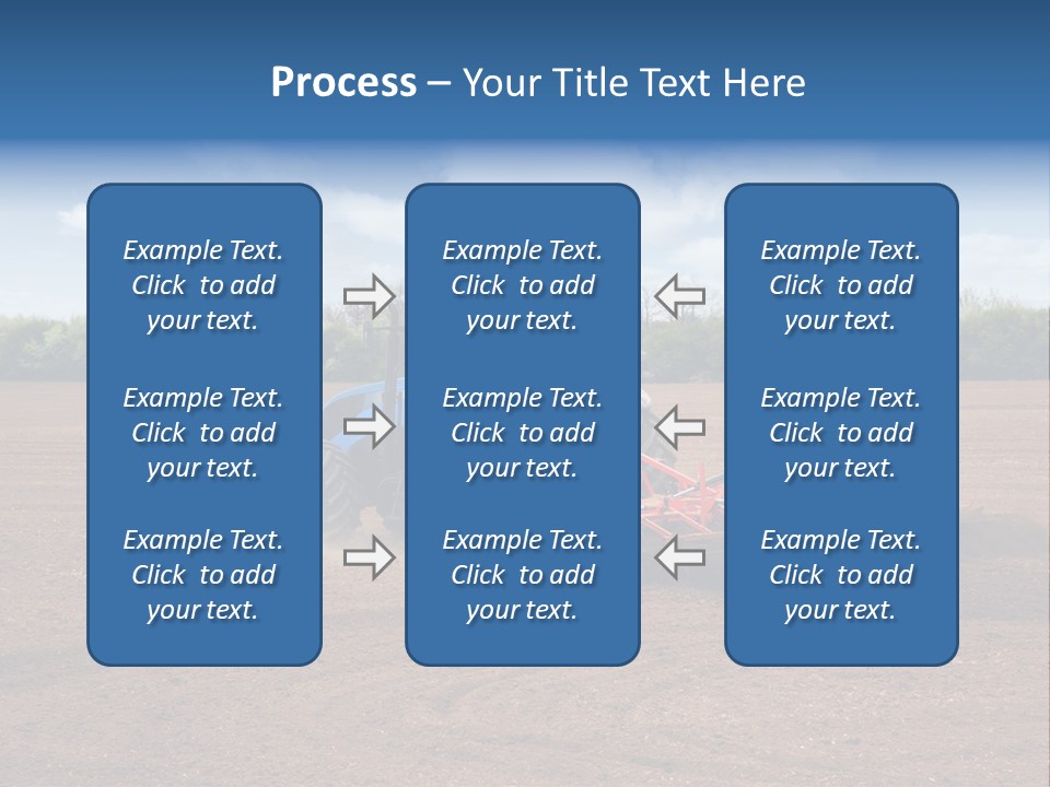 Plow Farmer Vehicle PowerPoint Template