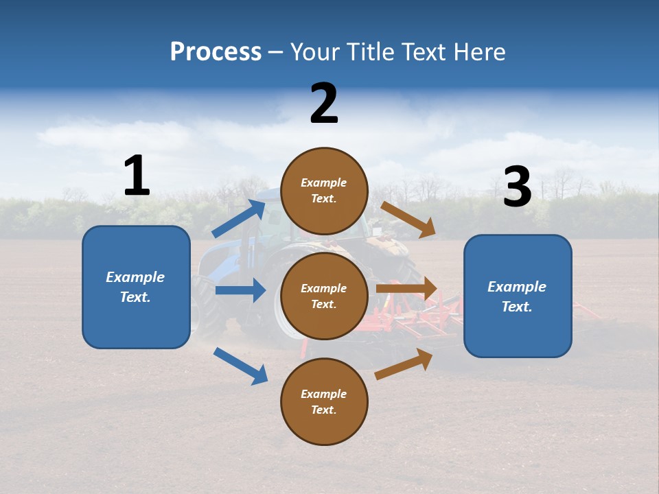 Plow Farmer Vehicle PowerPoint Template