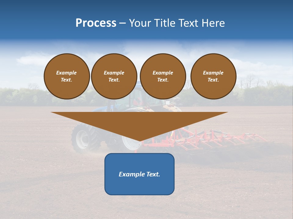 Plow Farmer Vehicle PowerPoint Template