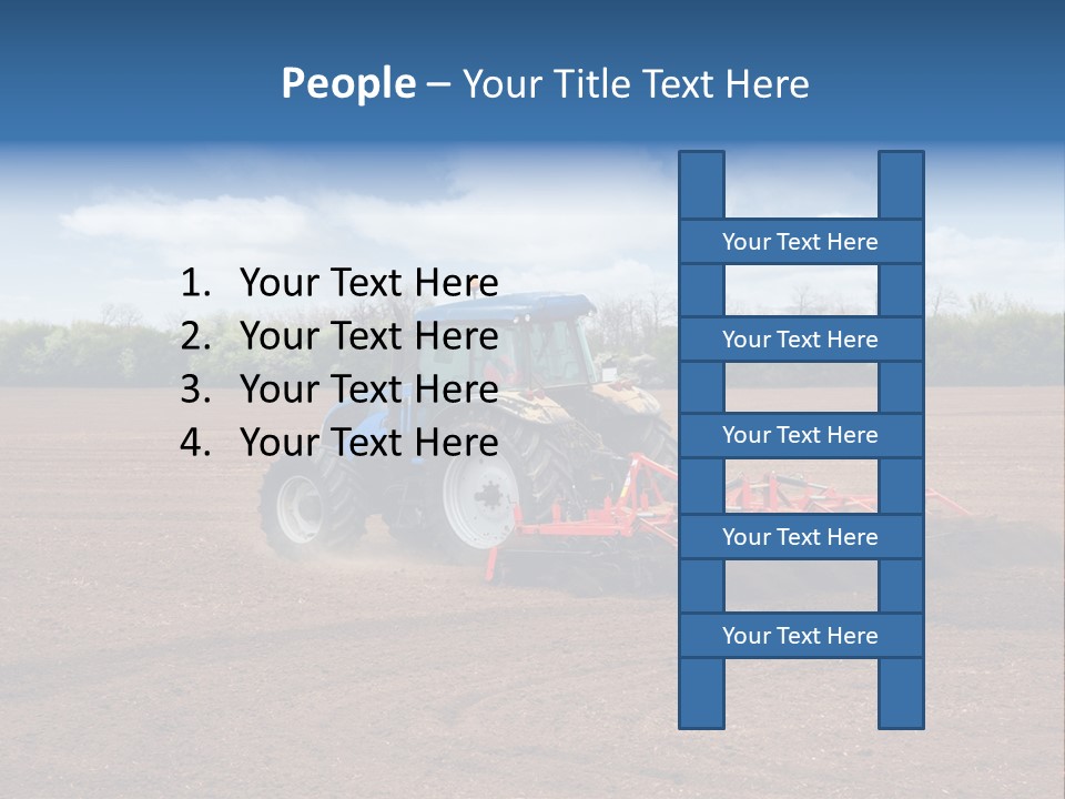 Plow Farmer Vehicle PowerPoint Template