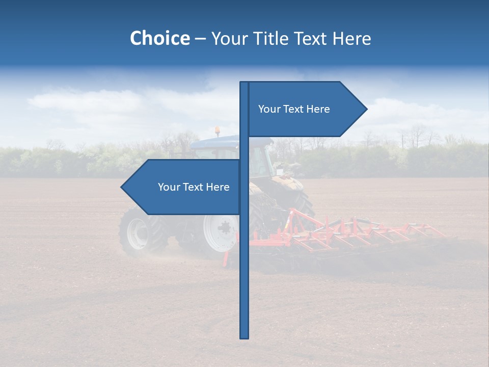 Plow Farmer Vehicle PowerPoint Template