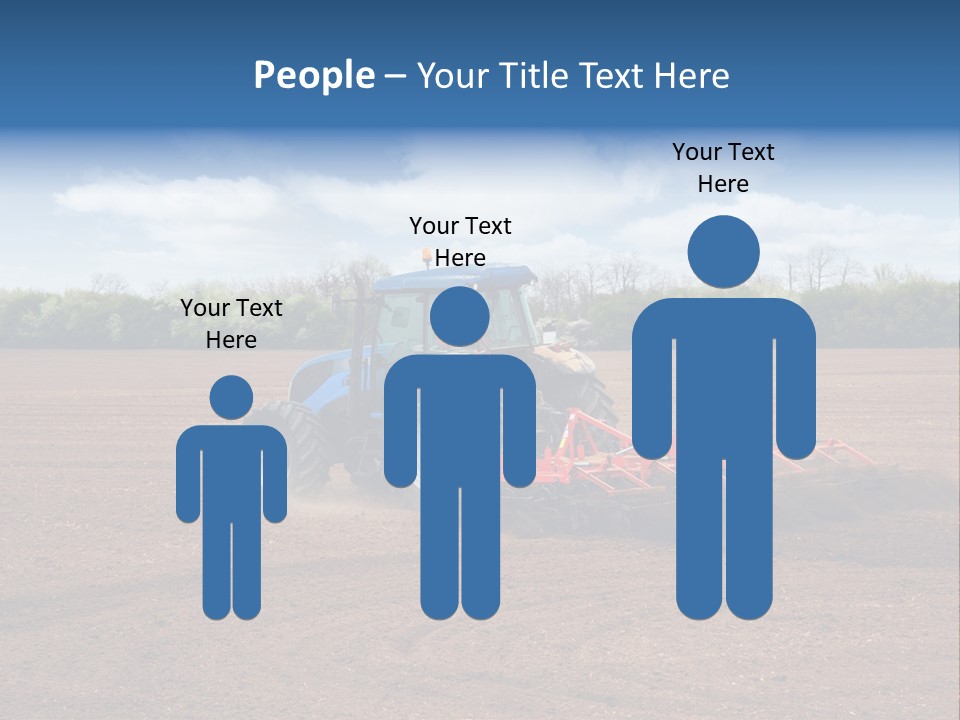 Plow Farmer Vehicle PowerPoint Template