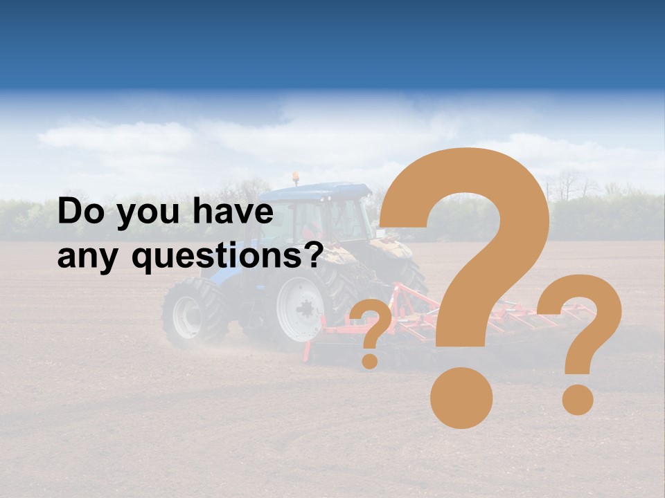 Plow Farmer Vehicle PowerPoint Template