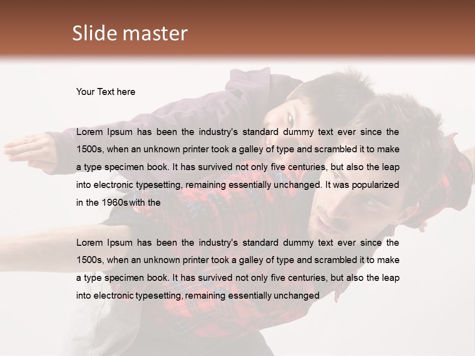 Cute Modern People PowerPoint Template