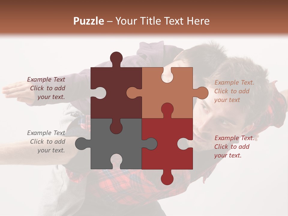 Cute Modern People PowerPoint Template