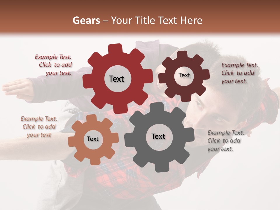 Cute Modern People PowerPoint Template