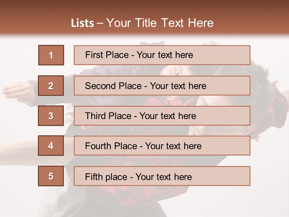 Cute Modern People PowerPoint Template